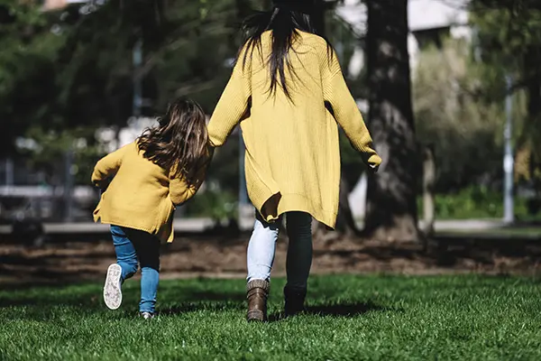 Mom and Daughter walking in San Marcos and San Antonio TX - Parent Alienation